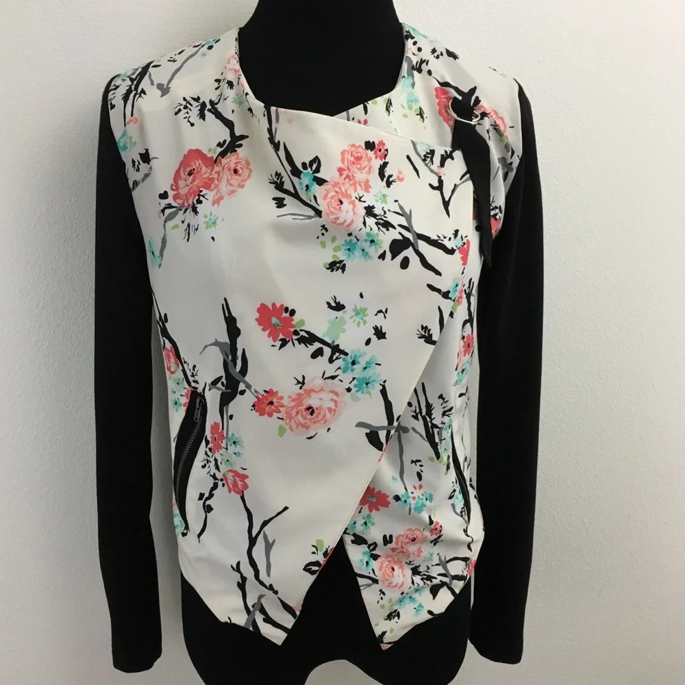 Mystery Box Item Floral Moto Jacket - Picture 2 of 10